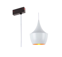 Св-к подвесной Е27 на трек MAGNETIC S39 дизайн TomDixon White/Gold D240mm