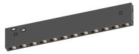 Светильник LINER BLACK MASK MAGNETIC S10 48V 10W 36° 3000/4000/6000K CRI90 OSRAM | Черный L200mm
