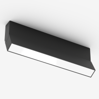 Светильник накладной светодиодный BLACK BOOK 12W OSRAM 120° WW/3000К Черный корпус | 220V