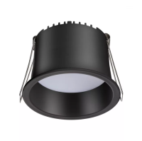 Светильник встраиваемый DL 9W BLACK 3000К | Ø82(72)x43mm