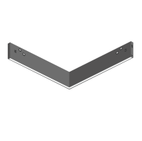 Светильник угловой LINER MAGNETIC S10 48V 20W 120° 3000/4000/6000K CRI90 OSRAM | Черный корпус L200х