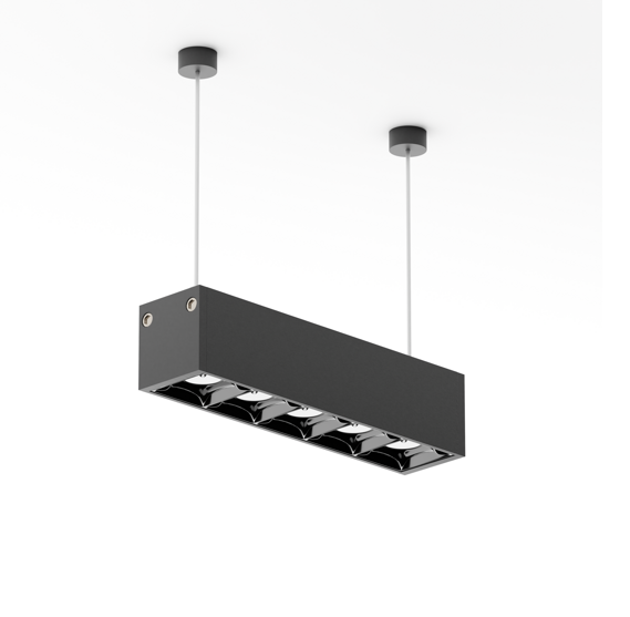 Светильник LINER T33 BLACK MASK 8W 4000К EPISTAR CRI90 48° IP40 Черный корпус 145x33x34mm | 220V