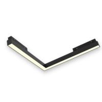 Светильник LINER MAGNETIC S20 Угловой 48V 14.4W 120° 3000K CRI90 OSRAM | Черный корпус L305х305mm