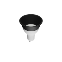Светодиодная лампа MR16 10W 3000К GU10 угол света 38 град. black, 220V, 50x56mm