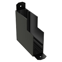 Соединитель пластиковый  потолок-стена,  угол 90° для накладных трек-систем S20 60x60x26mm, Черный