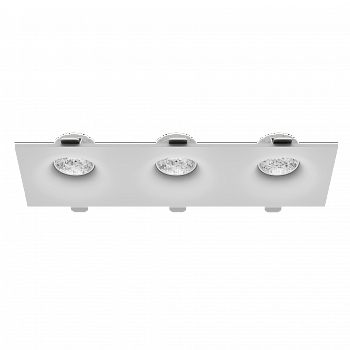 Светильник встраиваемый CITY DLV 3хMR16 GU5.3 WHITE | 286х95 H40mm