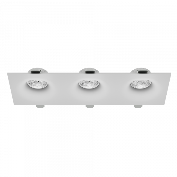 Светильник встраиваемый CITY DLV 3хMR16 GU5.3 WHITE | 286х95 H40mm