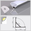 Профиль ML 16*16*2000mm Silver (100pcs)