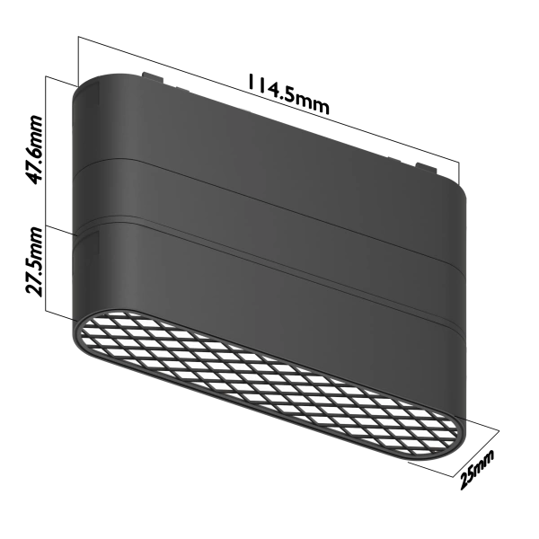 Светильник BLACK BOOK COMFORT MAGNETIC Н5 48V 6W 120° 2400-6000K OSRAM | Black 115х25х75mm