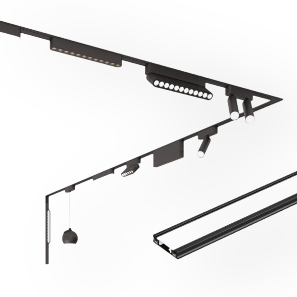 Светильник SPOT MAGNETIC Н5 48V 7W 24° CRI90 OSRAM 3000K | Черный корпус D32х115mm