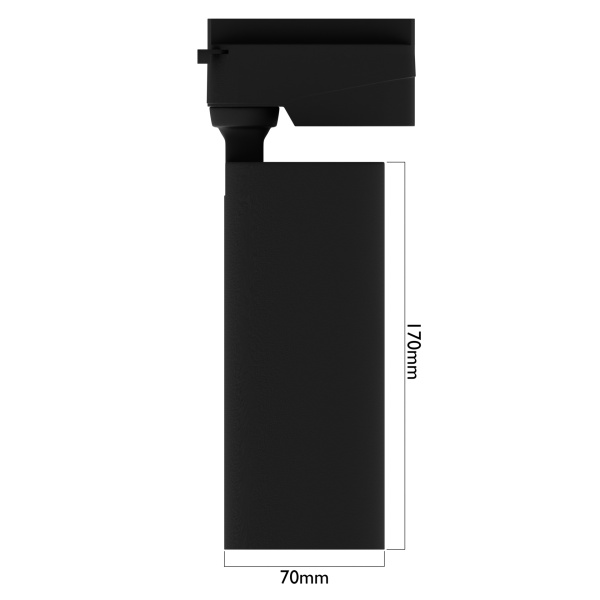 Светильник CITY NEW 35W 3ССТ 3000/4000/6000К CRI85 36° Черный 2TRA однофазный 220V 70x168mm