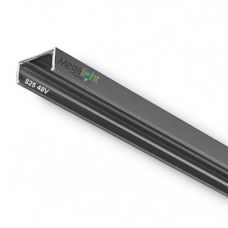 Х-соединитель для шинопровода S25 2TRA | Black 100х100х10.5mm