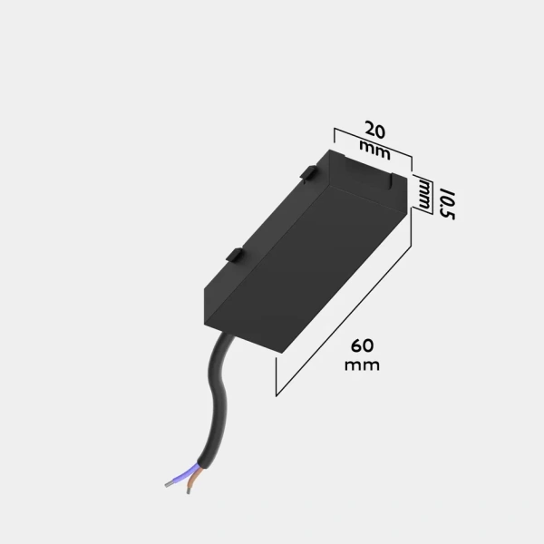 Коннектор для подключения с проводом S25 2TRA | Black 60х20х10.5mm
