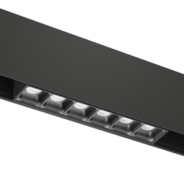 Светильник LINER BLACK MASK MAGNETIC S20 48V 6W 36° 4000K CRI90 OSRAM | Черный корпус L112mm