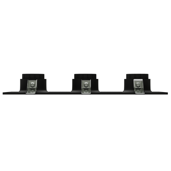 Светильник встраиваемый CITY DLV 3хMR16 GU5.3 BLACK | 286х95 H40mm