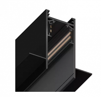 Трековая система встраиваемая MAGNETIC S20 48V 4TRA BLACK 3000x70x52mm