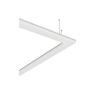 Линейный светильник серии LINER/M 50W 4000К, 1200х75х35мм Silver