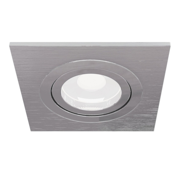 Светильник встраиваемый CITY DL X1 MR16 ALU CHROME | 92х92(75)x25mm
