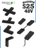 Х-соединитель для шинопровода S25 2TRA | Black 100х100х10.5mm