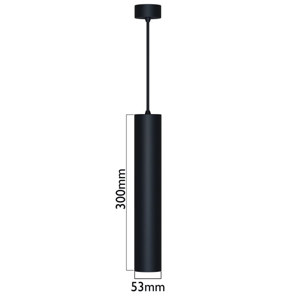 Светильник подвесной CITY MR16 GU10 BLACK | 300x52mm