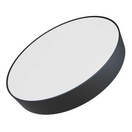 Светильник накладной RONDO 48W Black 4000K | Ø400x60mm 