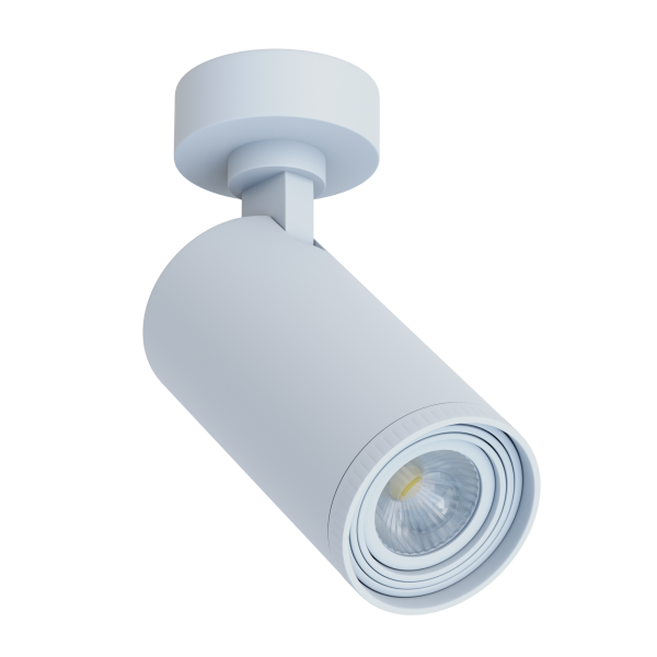 Накладной светодиодный светильник CITY ZOOM 30W 3000K CRI85 Угол света 10°- 60° WHITE Ø80x155mm