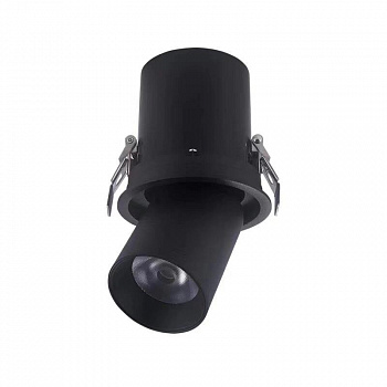 Светильник COLT 12W 3000К 36° | SPOT поворотно-выдвижной | BLACK Ø98mm