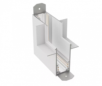 Соединитель пластиковый  потолок-стена,  угол 90° для ГКЛ S20 60x60x26mm, Белый