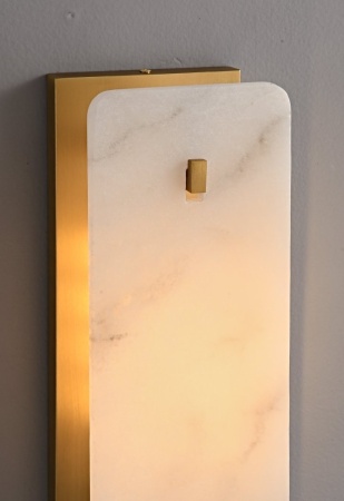 Светильник настенный Alabaster L128хH380хW110 E27х1 BRASS GOLD
