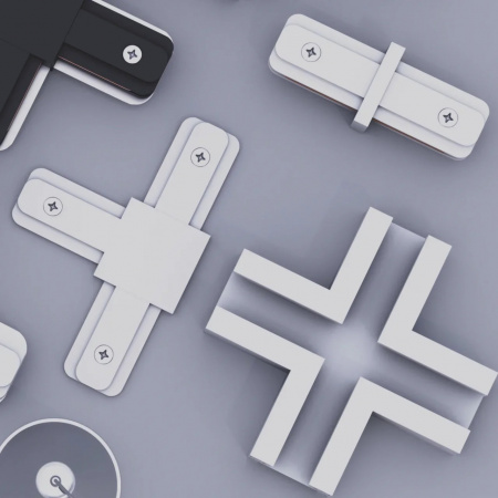 Трековая система серии CITY 2TRA | BLACK 2000x34x19mm | 220V