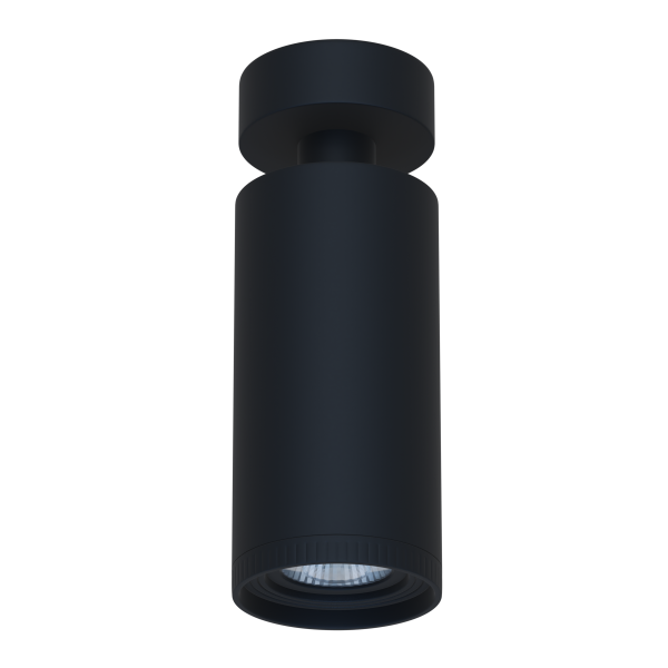 Накладной светодиодный светильник CITY ZOOM 10W 4000K CRI85 Угол света 10°- 60° BLACK Ø60x123mm