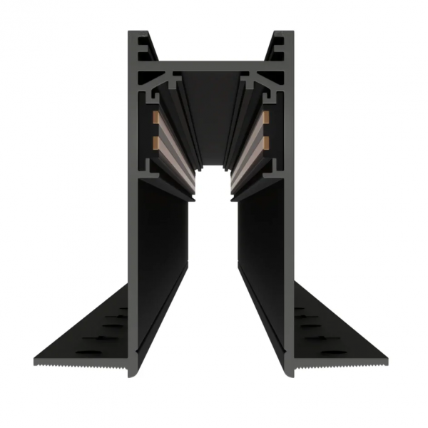 Трековая система встраиваемая MAGNETIC S20 NEW 48V 4TRA BLACK 1500x70x52mm