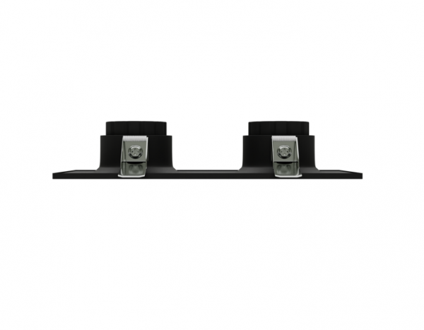 Светильник встраиваемый CITY DLV 2хMR16 GU5.3 BLACK | 190х95 H40mm