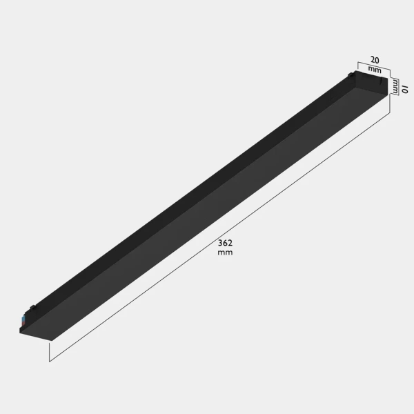 Блок питания встраиваемый в трек S25 150W 48V Black | 362mm