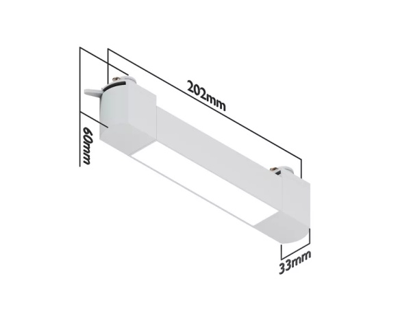 Светильник LINER 10W 100° 3ССТ 3000/4000/6000К CRI85 Белый 2TRA однофазный 220V  200x33x34mm