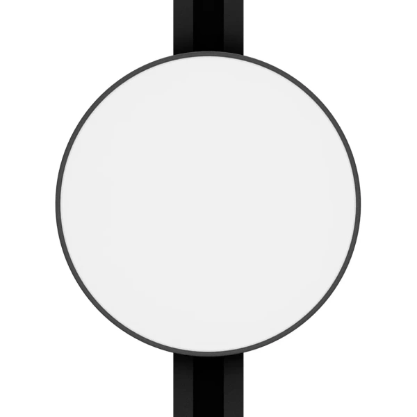 Трековый светильник RONDO 15W D143x30mm 3000К/4000K/6000К 2TRA | Черный корпус