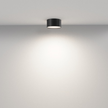 Светильник накладной RONDO 12W Black 3000K | Ø120x65mm 