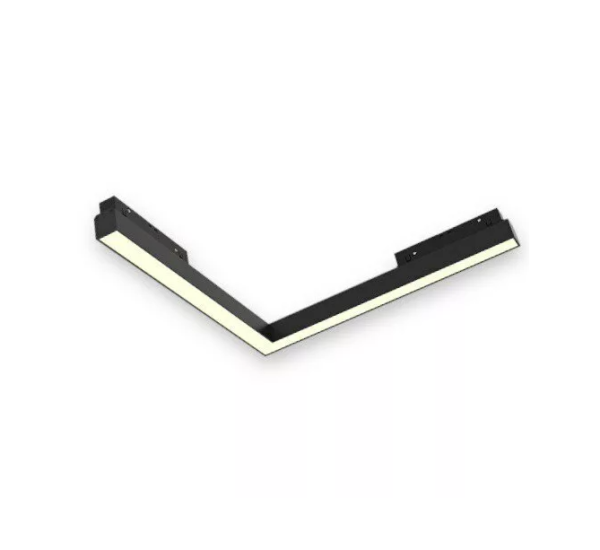 Светильник LINER MAGNETIC S15 Угловой 48V 14.4W 120° 3000K CRI90 OSRAM | Черный корпус L305х305mm