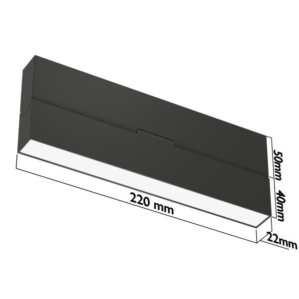 Светильник накладной светодиодный BLACK BOOK 12W OSRAM 120° DW/4000К Белый корпус | 220V