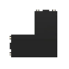 Угловой соединитель потолок-потолок для шинопровода H5 Black