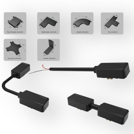 Коннектор для подключения гибкий H5 2TRA Black