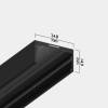 Угловой соединитель профиля для натяжных потолков MAGNETIC S25 200х200mm