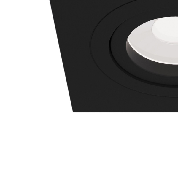 Светильник встраиваемый CITY DL X1 MR16 ALU BLACK | 92х92(75)x25mm