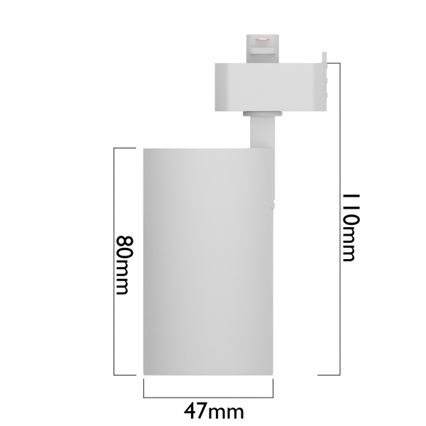 Светильник CITY NEW 7W 3000К CRI85 36° Белый 2TRA однофазный 220V 47x80mm