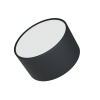 Светильник накладной RONDO 12W Black 3000K | Ø120x65mm 