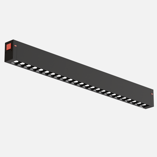 Светильник серии LINER S25 Black mask 20W SMART DIM CRI90 OSRAM ССТ 4000К, Black 400x24x34mm 