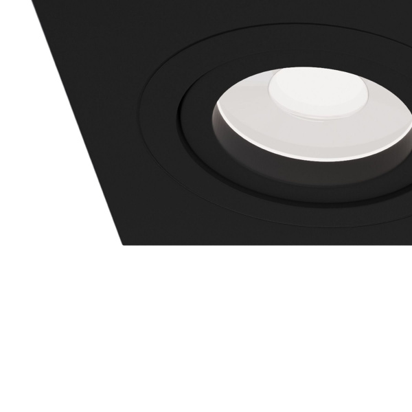 Светильник встраиваемый CITY DL X2 MR16 ALU BLACK | 172х92(75)x25mm