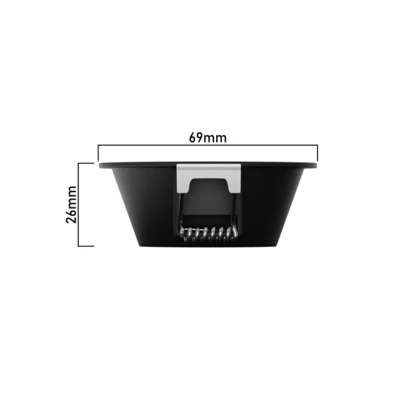 Светильник CITY SPOT 10W 4000К GU10 угол света 38 град. алюминий черный/ black, 220V, 69x61mm