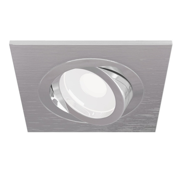Светильник встраиваемый CITY DL X1 MR16 ALU CHROME | 92х92(75)x25mm