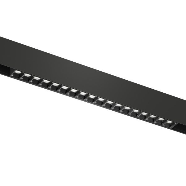 Светильник LINER BLACK MASK MAGNETIC S20 48V 18W 36° 4000K CRI90 OSRAM | Черный корпус L328mm